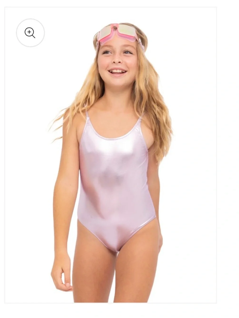 Stella Cove (New - no tags) Metallic Pink One-Piece Swimsuit